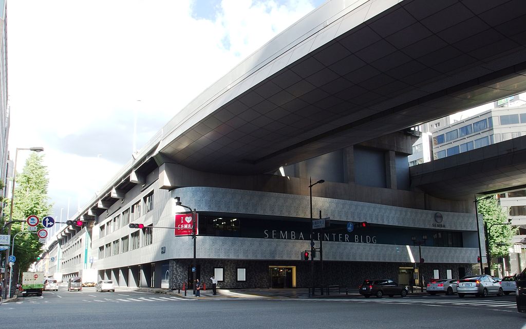 Semba Center Building No.9 showing the unique architecture
